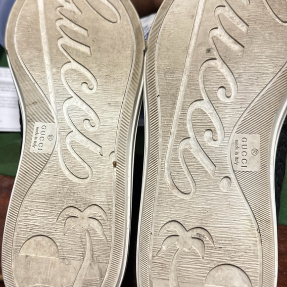 Gucci Guccisimma Imprinted Brown white rubber sole size 40, used